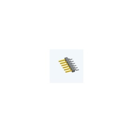 Fci Board Connector, 6 Contact(S), 1 Row(S), Male, Right Angle, 0.079 Inch Pitch, Surface Mount 10112684-G03-06ULF